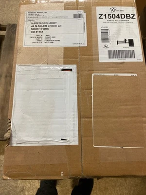 Robert Abbey Z1504DBZ Kinetic Wall Sconce with Pleat Shade - Deep Patina Bronze - Image 1 of 2