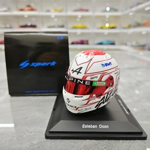Spark 1:5 2023 Japan Station BTW Alpine Racing F1 Esteban Ocon Helmet Model - Picture 1 of 10