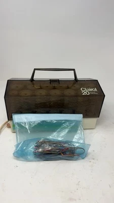 Antigo Clairol 20 Instantâneo Hairsetter Hot Rollers Núcleo de Cera + Clipes C20S-Z Testados - Imagem 1 de 4