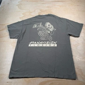 A5381 Vintage Y2K Panavision Florida Shirt Size Large Hanes Camera Film Tee - Picture 1 of 7