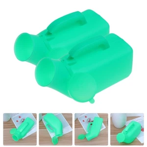 Contenedores de orina de plástico portátiles para senderismo para urinarios masculinos domésticos de 2 piezas - Imagen 1 de 12