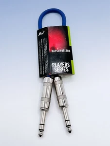 RapcoHorizon BLC-1 Balanced Line Cable TRS Male to TRS Male - 1 foot Blue - Picture 1 of 2