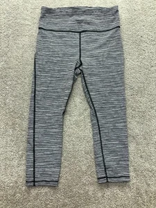 Athleta Ultimate Capri Leggings Women's Small Black White Heathered Athleisure - Picture 1 of 12