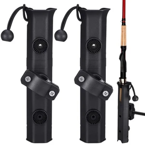 2 Stück Rutenhalterung Angelrutenhalter für Fahrradträger Drehbar Angelstuhl Po... - Bild 1 von 6