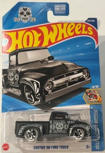 2025 HOT WHEELS, CUSTOM '56 FORD TRUCK , 8/10 CELEBRATION RACERS, 233/250 - Picture 1 of 4