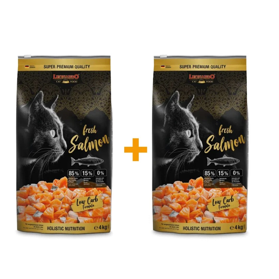 Leonardo fresh Meat Salmon & Poultry 2 x 4 kg I Aktion I getreidefrei I Lachs - Bild 1 von 1
