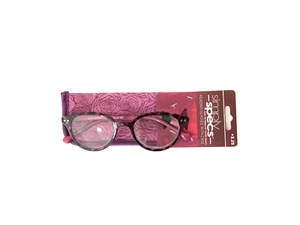 Foster Grant Simply Specs Women's Prem. Reading Glasses MAG Purple Frames +3.25 - Picture 1 of 19