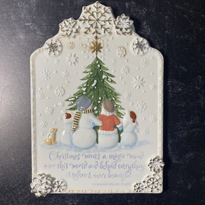Norman Vincent Peale Ceramic Wall Art Plaque Christmas Waves A Magic Wand Holida - Picture 1 of 7
