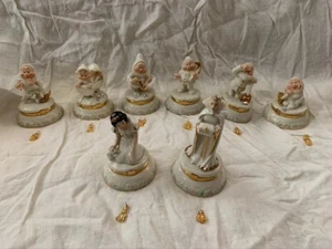 Disney Lenox Biancaneve La Regina Cattiva e 7° Nano Figura 8 Figure - Foto 1 di 10