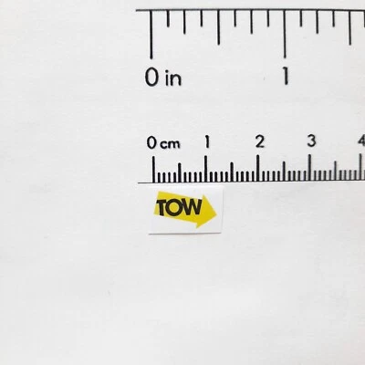 RC 1/10 Scale Tow Stickers Decal For Strap Hook Car Drift Onroad Garage Truck  - Image 1 of 2