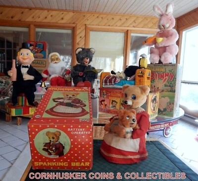 BATERÍA VINTAGE SPANKING BEAR OP LINEMAR (MARX) JAPÓN EN CAJA FUNCIONANDO ~ VIDEO Foto 1 de 4