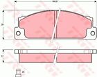 TRW Front Brake Pad Set for Fiat X1/9 138BS.031 1.5 Litre June 1985 to June 1989