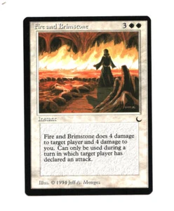 MTG Fire and Brimstone SP/NM- The Dark Magic the Gathering ~ Free Shipping ~ - Picture 1 of 2