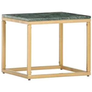 Coffee Table End Table Side Sofa Table Real Stone with Marble Texture vidaXL - Picture 1 of 24