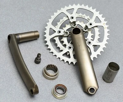 Juego de bielas Sweet Wings MTB, 175 mm, 22-32-44 t, 58/94 mm BCD, vintage mtb cro-moly Foto 1 de 4