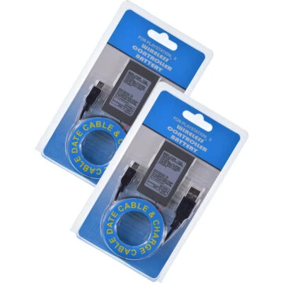 2 pezzi batteria nuova per controller Sony PS3 PlayStation 3 SIXAXIS, LIP1859, LIP1472 - Immagine 1 di 4