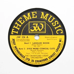 THE CRAWFORD LIGHT ORCHESTRA ""Lanquid Noon"" (E+) THEMENMUSIK JW-236 [78 U/MIN] - Bild 1 von 1