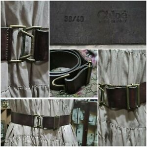 Chloé Chloe Lovely   Waist Belt Brown Leather  Size 38/40 