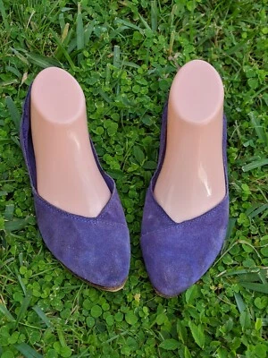 TOMS Women's Purple Jutti Ballet Flat Suede Leather Size 6.5 - Image 1 of 4