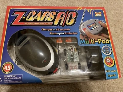 RC CAR w/ MULTI-POD CHARGER/CONTROLLER ATOMIC TOYS Z-CARS 1:64 SCALE - Image 1 of 2