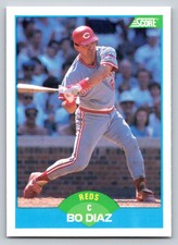 1989  Score #187 Bo Diaz Cincinnati Reds