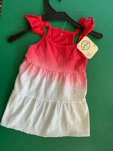 New - Bond & Co. Red Dip-Dye Dog Dress - Sz - M - Picture 1 of 2