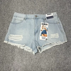 New Rewash New York Los Angeles Super High Rise Wedge Shorts Women’s Size 7/28 - Picture 1 of 9