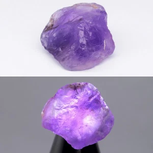 💎 17,95ct 20x17mm grober natürlicher lila Amethyst - unbeheizter Uruguay Edelstein - Bild 1 von 6