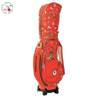 Carro de golf MU SPORTS bolsa con ruedas 9 pulgadas 4,7 kg 2025 carro giratorio 360° naranja Foto 1 de 4