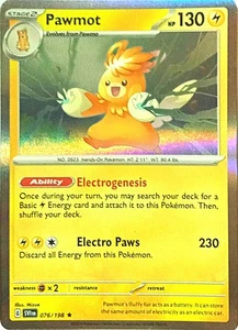 Pawmot Scarlet & Violet Base Set Pokémon TCG 076/198 Holo Rare ࿊ - Bild 1 von 1
