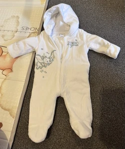 Disney Dumbo Baby Girl/boy Pram Suit 0-3 Months - Picture 1 of 2