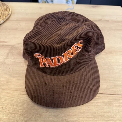 Padres Sports Specialties Vintage Corduroy Hat the Cord Zipperback NEW W/ Tags - Image 1 of 4