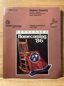 1985 South Central Bell Yellow Pages Roane County Tennessee Area Phone Book - Picture 1 of 7