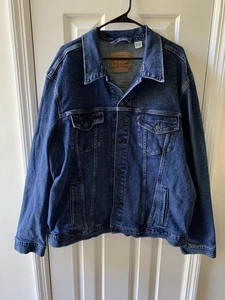 Levis Herren Denim Trucker Style Knopfleiste Jacke Größe 2XLT - Bild 1 von 15