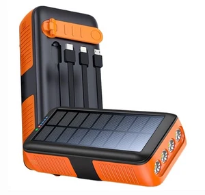Solar Power Bank Portable Charger 63200mAh Battery Pack, Hand Crank Charger D... - Picture 1 of 7