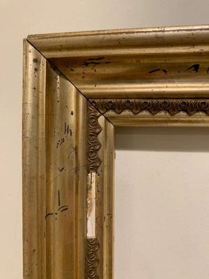 18x16 Rare 19th Century Antique Lemon Gold Gilt Square Picture Frame English - Image 1 of 4