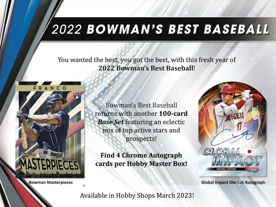 2022 Bowman's Best Atomic Refractors |  INSERTS VETS ROOKIES TOP PROSPECTS - Image 1 of 1
