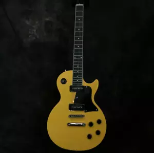 Custom LP Special Single Cut TV Giallo Chitarra Elettrica P90 Pickup Corpo Mogano - Foto 1 di 7