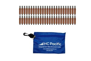 50 Stück C1/4 Cleco Verschlüsse & Beutel (Bohrergröße 1/4, Griff 0-1/4") Made in USA - Bild 1 von 1