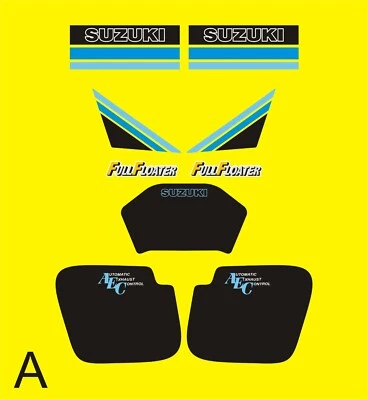 Kit de calcomanías Suzuki TS250X A o B Foto 1 de 2