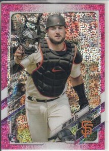 2021 TOPPS CHROME JOEY BART MAGENTA SPECKLE REFRACTOR ROOKIE CARD SP 328/350