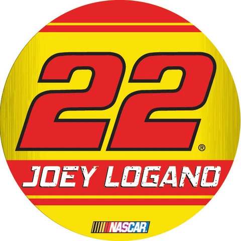 NASCAR #22 Joey Logano 4" Round Racing Stripe Magnet-New for 2016! Cover