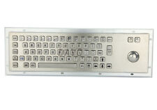 Metal Kiosk Keyboard with Trackball Stainless steel keyboard IP65 keypads