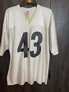 Ropa de jugadores de la NFL Pittsburgh Steelers Troy Polamalu #43 camiseta adulto XL blanca - Imagen 1 de 7