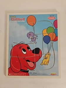 Vintage Clifford The Big Red Dog With Friends Playskool Wooden Puzzle 2001 - Picture 1 of 5