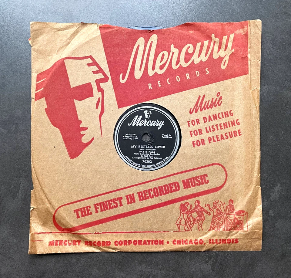 78 rpm Patti Page - My Restless Lover - US Mercury - Bild 1 von 1