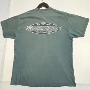 Vintage Harley-Davidson Mens Myrtle Beach SC Sunfaded Biker Motorcycle T-Shirt L - Picture 1 of 10