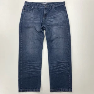 The Original Joker Marke klassische gerade Herrenjeans blau dunkel gewaschen Denim 42x32 - Bild 1 von 12