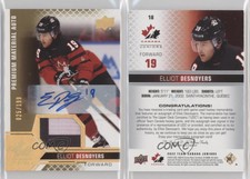 2022 Upper Deck Team Canada Juniors Men's U-20 /199 Elliot Desnoyers Patch Auto
