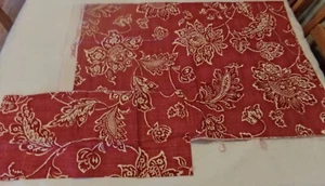 Colonial Williamsburg Foundation Everard Damask Fabric 1 Yard + 18 x 17" Square - Picture 1 of 4